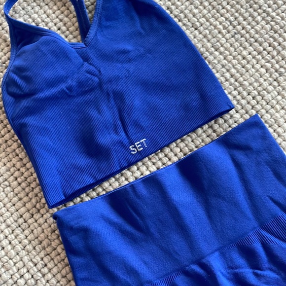 Royal Blue Set Active Shorts and Bra XS - FULL SET - Picture 3 of 4
